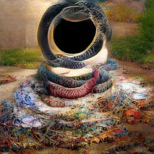 Art and artist, the endless ouroboric circle