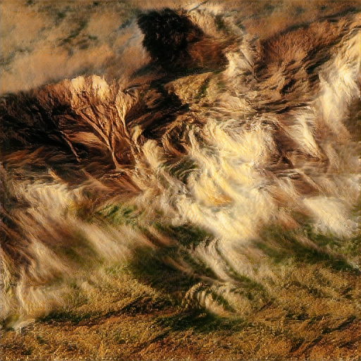 wind across a sunlit landscape