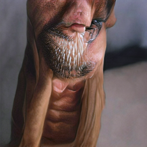 hyperrealistic painting of a man