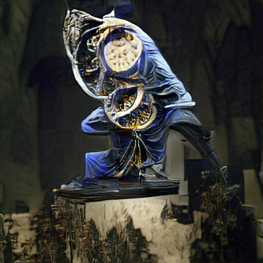 a sculpture of the god of clocks