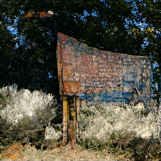 In your dream, you stand alone on a vast, barren plain. Before you stands an ancient, weathered billboard.